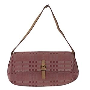 Burberry Vintage Authentic Red Denim Shoulder Bag